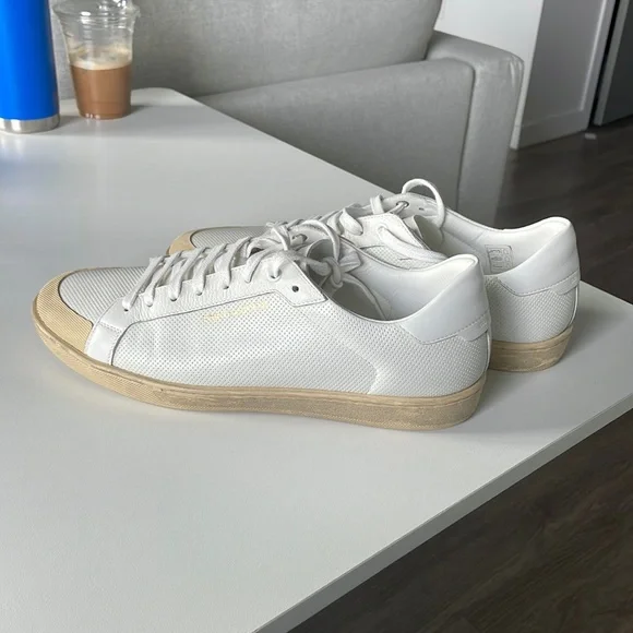 Brand New - Saint Laurent - Court Classic Low Top Sneakers - Picture 6 of 12